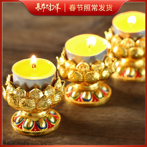 佛前供灯莲花灯