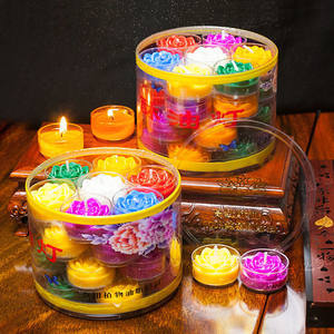 佛前明灯，莲华生辉 彩色莲花灯与酥油蜡烛的供奉艺术